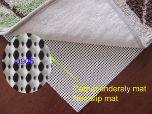 ダイヤモンド形の細かい穴のカーペットの下敷きは、滑り止め、耐摩耗性、耐久性のあるカーペットの下側に適用できます